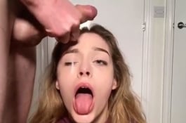 這顏射的落點不太理想