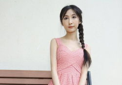辮子妹洋裝  肉絲襪
