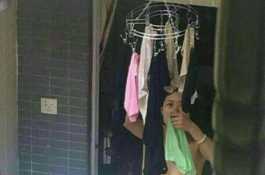 騷人妻曬衣服