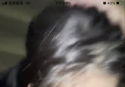 還沒進房就在樓梯間吹起來了