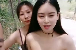 鄉間小路邊露出開幹...